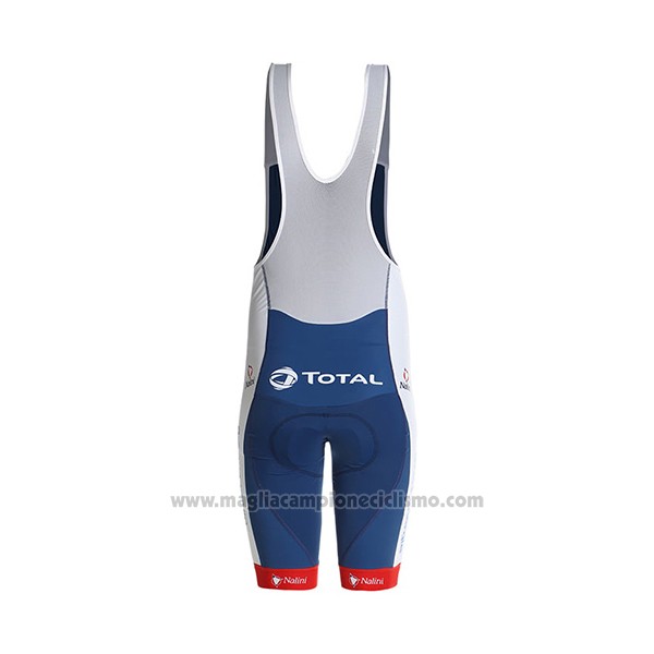 2021 Abbigliamento Ciclismo Direct Energie Blu Rosso Bianco Manica Corta e Salopette